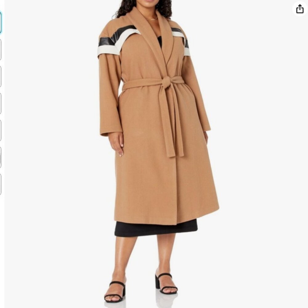 Making the Cut Season 2 Episode 6 Winning Look Andrea's Wool Camel Coat Size S